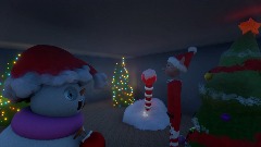 Winter Scene Santas Shop