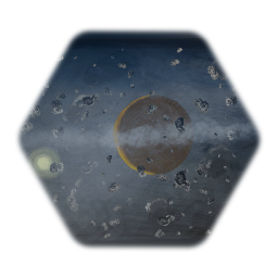 In the rings of saturn