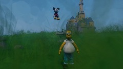 Homer escapes the Walt Disney Co.