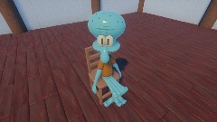 SQUIDWARD ON A CHAIR
