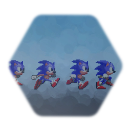 2D Sonic Walking Sprites