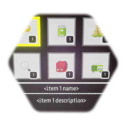 6 slot inventory with automatic sorting (EasyToUse)