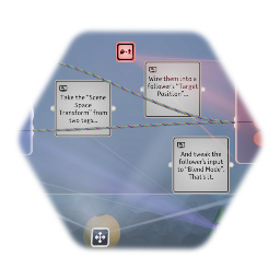 [LOGIC] - follow midpoint between two tags