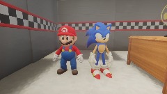 Remix of Sonic and Mario in Five Night's at Freddy's