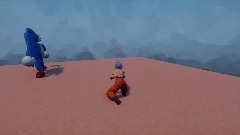 Goku ssj eSuper Sonic VS Sanic