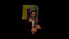 Rick grimes with red Machete