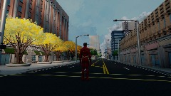 FLASH DASH RACE THROUGH THE CITY AS FLASH