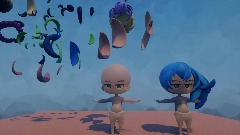 Anime hair and Chibi puppet