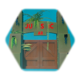 Broken Jurassic Park Gate