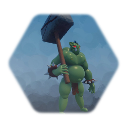 Ork with big hammer  (Enemy Al)