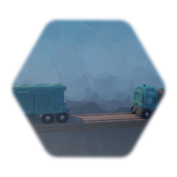 Tren freight car with ramp