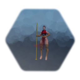 Griffon rider  statue