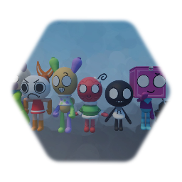 Dandys world <pink>characters