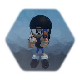 Nour Ashraf with Nerf Guns