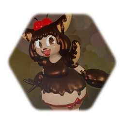 Banana split cat girl