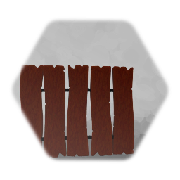 Old Warped Wooden Fence