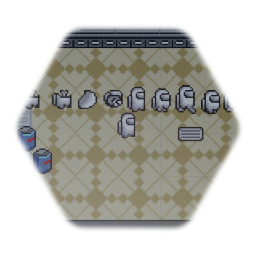 Among us pixel art and animations and a 2D puppet