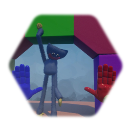 Coming up to huggy wuggy [animation