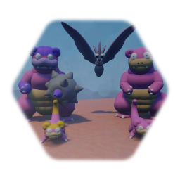 Pokémon - Slowpoke / Slowbro / Venomoth