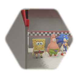 Spongebob Patrick & Sonic In FNAF