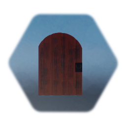 Simple wooden door