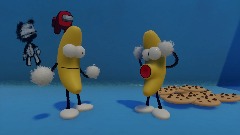 Chips Ahoy ad but with dancing banana