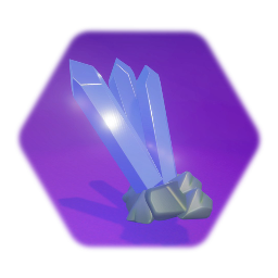 Blue Crystal In Rocks