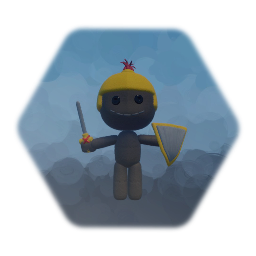 Scarlet's Knitted Knight Doll