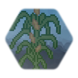 Pixel Art Corn Stalk\Tree (Drawn)