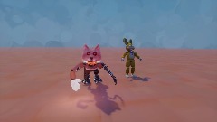 Wolfy the wolf with lucky the rabbit bossfight test