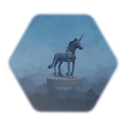 Unicorn statue