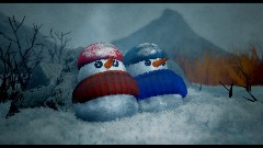 Together on the snow ☃️