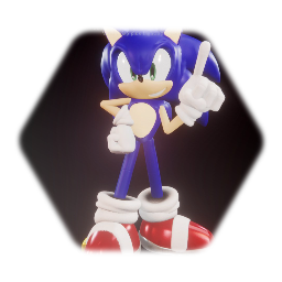 Tactical-Stylized Sonic the Hedgehog CGI Model <term>V2