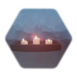 Valles candle tray