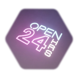 Neon Sign - Open 24 hrs
