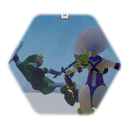 SoulCalibur Kit Link Vs. Ivy With Sword Knocks Player Cheat