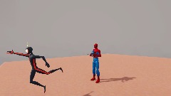 Spider man with a gun