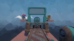 ASTRO BOT: Midnight Carnival |<clue> Tren Level Template