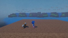 Movie sonic and Movie tails is stuck on a desert island