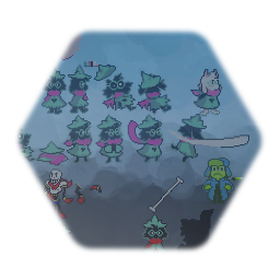Deltarune battle sprites