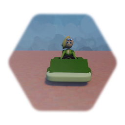 Sofia in a go kart MRR3