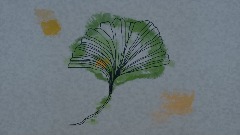 Ginkgo Leaf - Watercolor Painting
