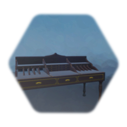 Old-fashioned stationary desk