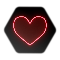 Neon Red Heart