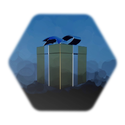 Decorative Gift - Gold Wrapping, Silver Bow