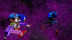 Mark and Sonic vs chaos Sonic