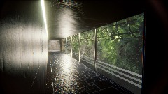 Remix of Hallway With Plants