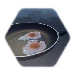 Frying Pan With Eggs