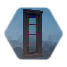 Antique Stained Glass Window - Tall