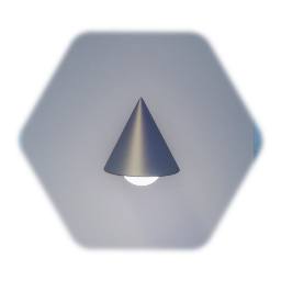 Downward Conical Light Wall Fixture